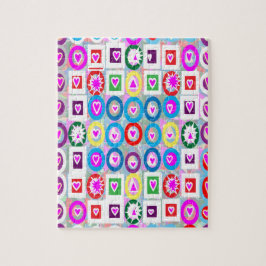 Quebra-cabeça Presentes da coleção do rosa do querido do coração