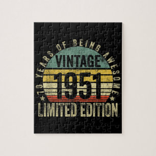 Quebra-cabeça Presentes De 70 Anos Vintage 1951 Aniversário
