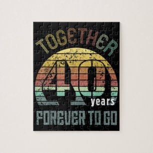 Quebra-cabeça Presentes De Aniversário De Casamento De 40 Anos 