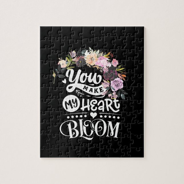 Quebra-cabeça Presentes de Casamento | Você Torna Meu Coração Bl (Vertical)