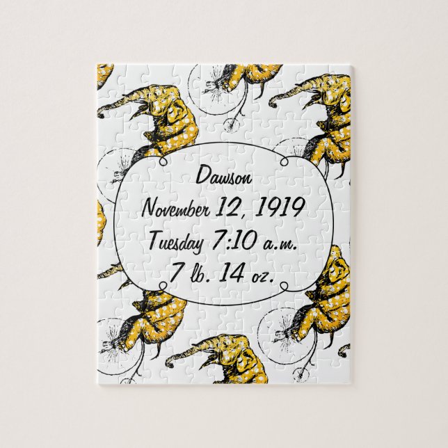 Quebra-cabeça Presentes de elefante de circo (Vertical)