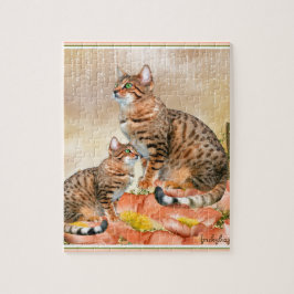 Quebra-cabeça Presentes de Gato Bengala