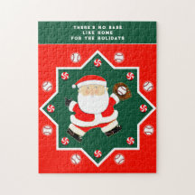 Presentes de Natal de Beisebol Jigsaw Puzzle