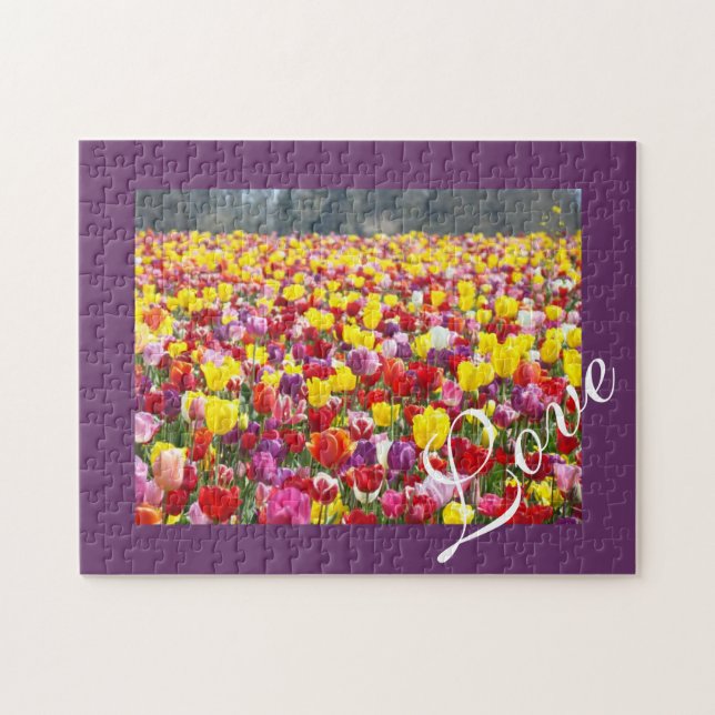 Quebra-cabeça Presentes de puzzles Tulip Flores Jardins da Prima (Horizontal)