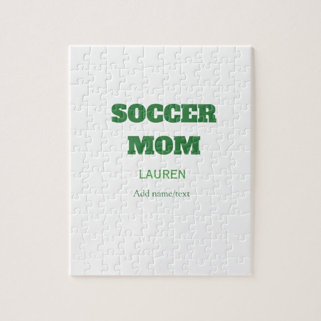 Quebra-cabeça PRESENtes DIA DAS MÃES FUTEBOL MÃE VERDE SIMPLES (Vertical)
