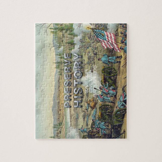 Quebra-cabeça Preservação do campo de batalha da guerra civil de (Vertical)