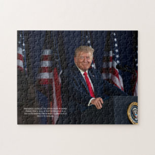 Quebra-cabeça Presidente Donald J. Foto de Fala Trump Mt Rushmor