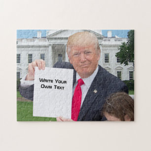 Quebra-cabeça Presidente Donald Trump - escreva seu próprio