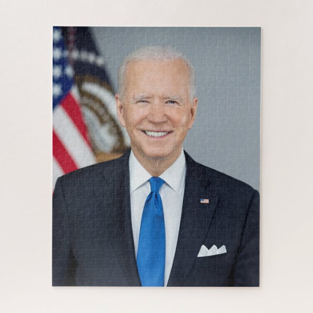 Quebra-cabeça Presidente Joe Biden White House Retrato (Vertical)