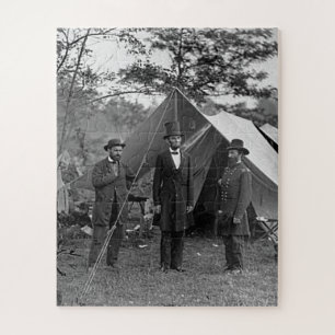 Quebra-cabeça Presidente Lincoln em Antietam Maryland Guerra Civ