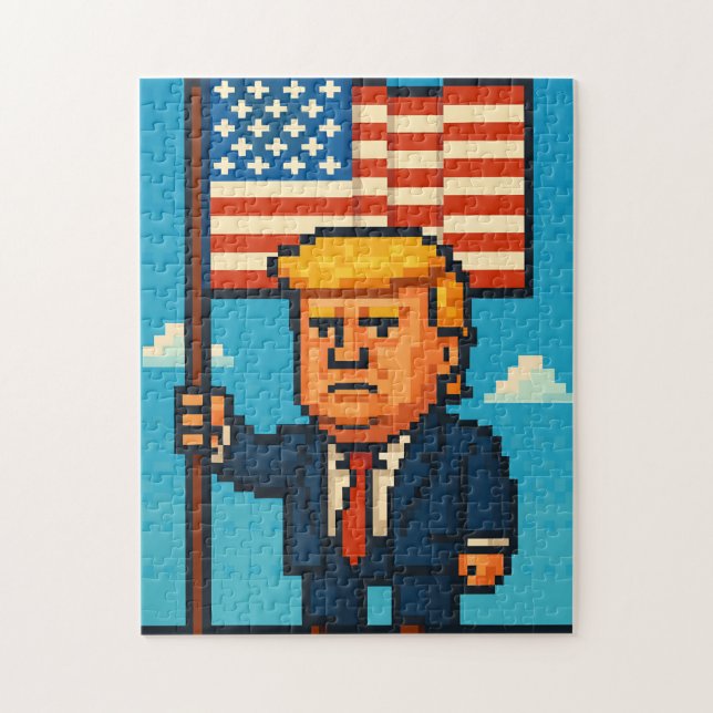 Quebra-cabeça Presidente Trump (Vertical)
