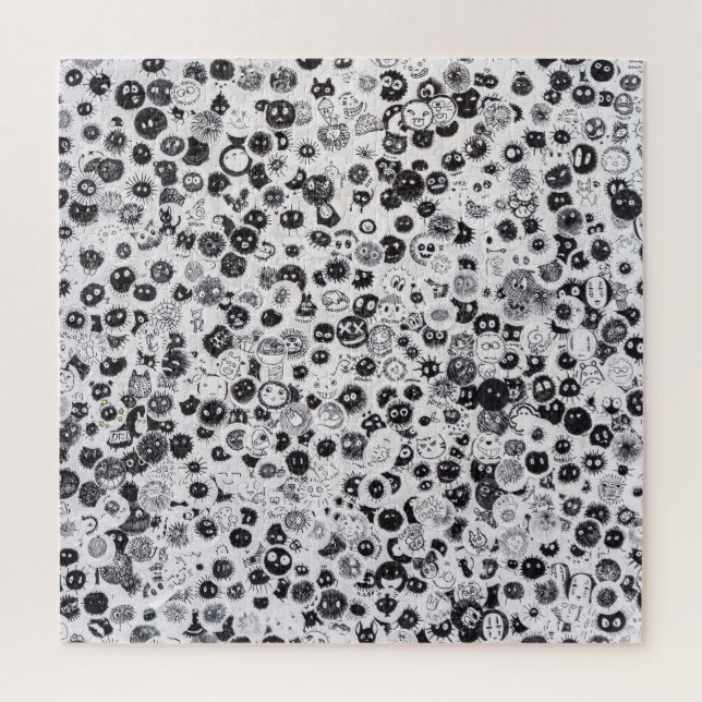 Quebra-cabeça Pretas e Brancas Impossíveis para Ad (Vertical)