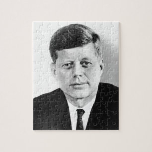 Quebra-cabeça Preto & branco de JFK John F. Kennedy