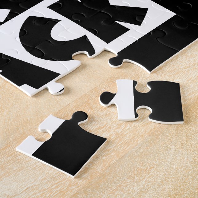 Quebra-cabeça Preto é Preto (Lateral)