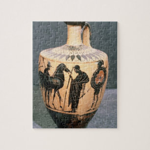 Quebra-cabeça Preto-figura vaso do sótão, século V BC