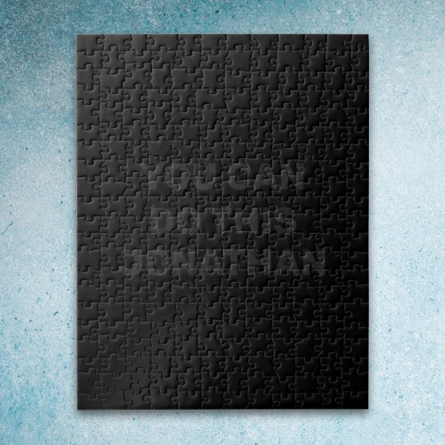 Quebra-cabeça preto sólido com você para fazer iss (Criador carregado)