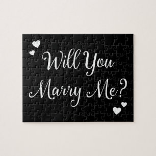Quebra-cabeça Preto, Você Me Casado A Proposta De Casamento Góti