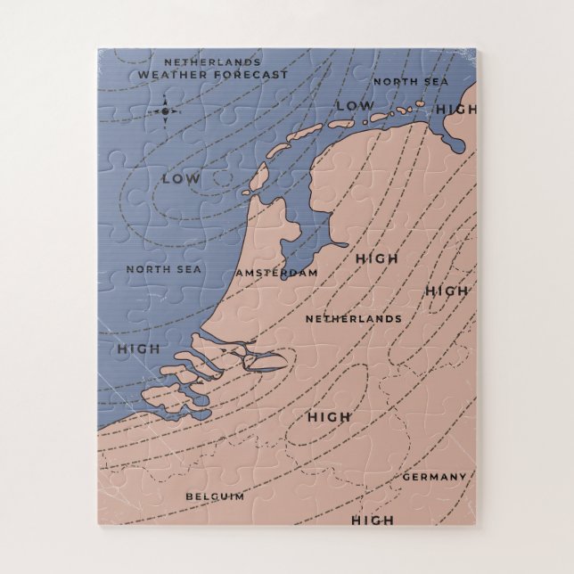 Quebra-cabeça Previsão do Tempo na Holanda (Vertical)
