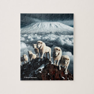Quebra-cabeça Pride of white lions: puzzle