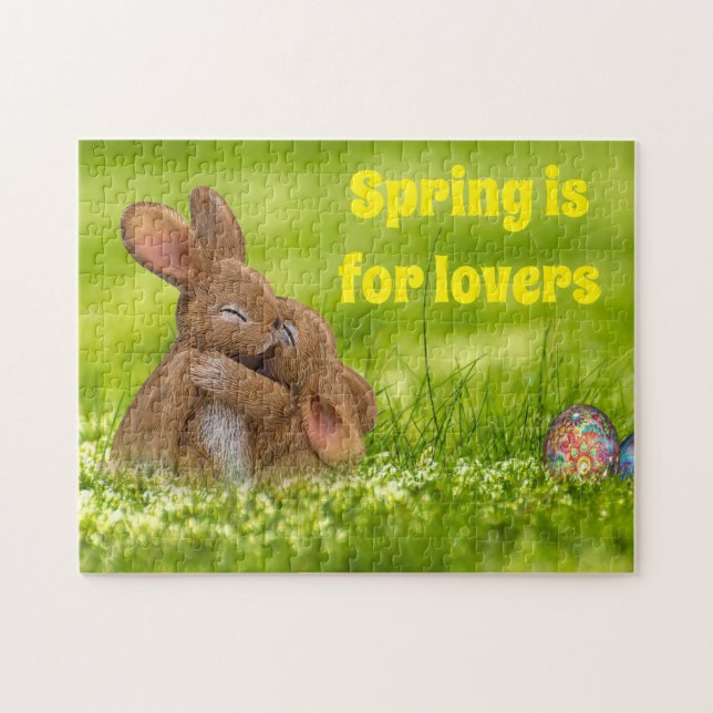 Quebra-cabeça Primavera Bunny Lovers (Horizontal)