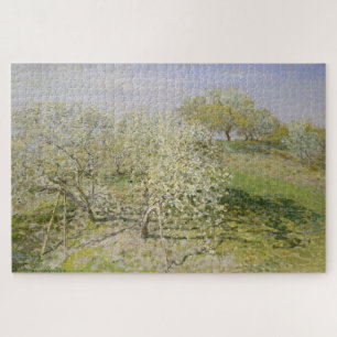 Quebra-cabeça Primavera de Claude Monet (Árvores Frutíferas em F