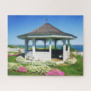 Quebra-cabeça Primavera De Jardim Gazebo Em Chatham, Cabo Cod MA