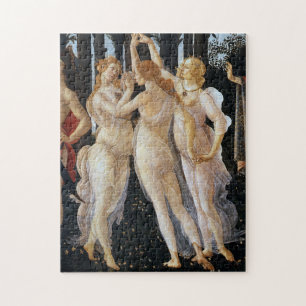 Quebra-cabeça Primavera (detalhe), Sandro Botticelli, 1482