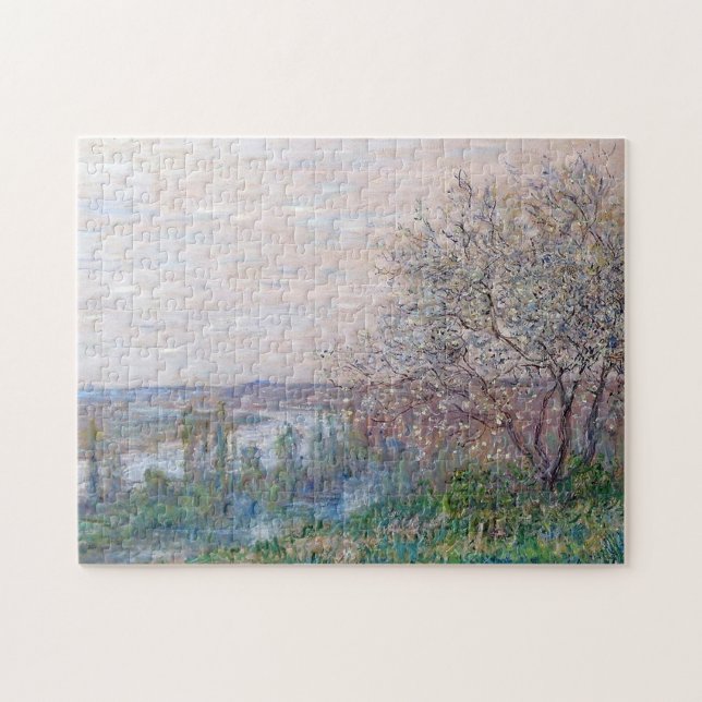 Quebra-cabeça Primavera em Vetheuil Monet Fine Art (Horizontal)