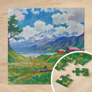 Quebra-cabeça Primavera Paisagem Giovanni Giacometti