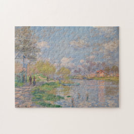 Quebra-cabeça Primavera pelo Seine por Claude Monet