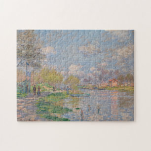 Quebra-cabeça Primavera pelo Seine por Claude Monet