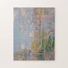 Quebra-cabeça Primavera pelo Seine por Claude Monet