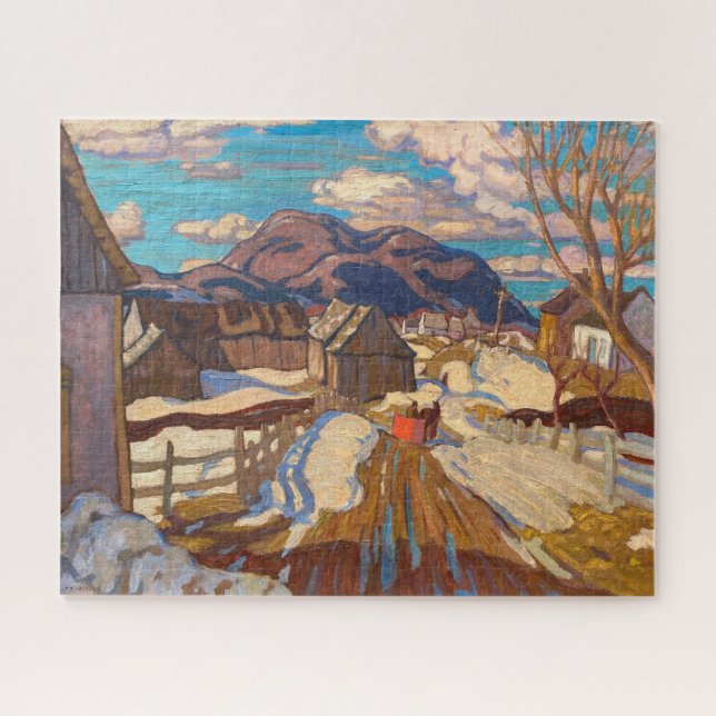 Quebra-cabeça Primavera, Quebec | A. Y. Jackson | (Horizontal)