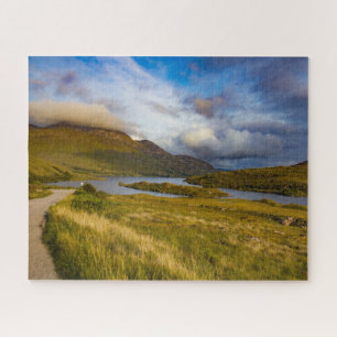 Quebra-cabeça Primavera Scottish Mountain Lake Landscape Highlan