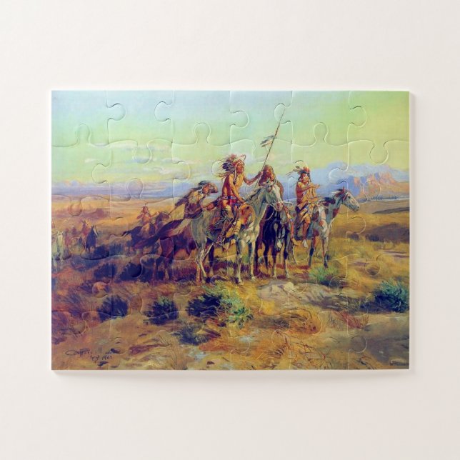 Quebra-cabeça Primeiras Nações Braves Nativas Os Escoteiros CM R (Horizontal)