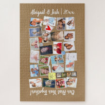 Primeiro Ano Junto Memórias Fotográficas Faux Cork