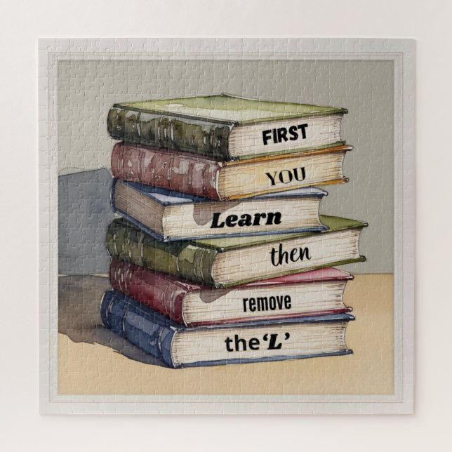 Quebra-cabeça Primeiro você aprende e depois remove o L (Vertical)