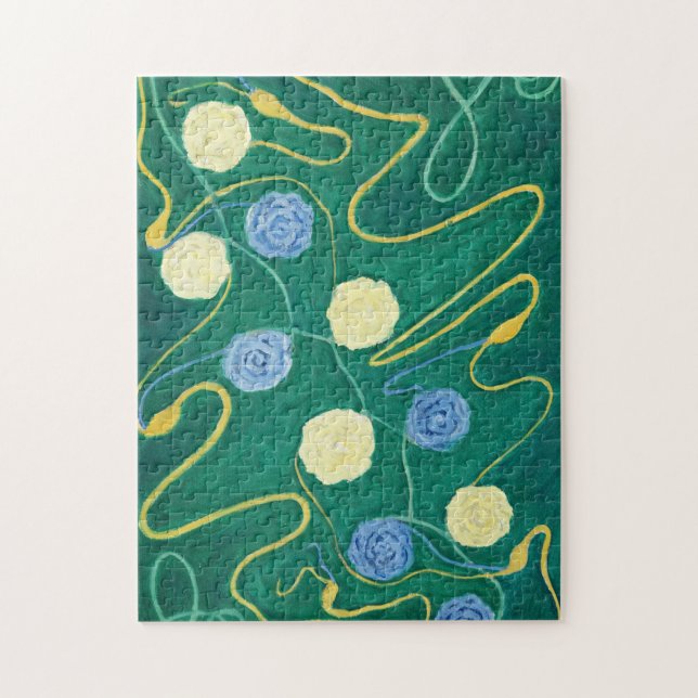 Quebra-cabeça Primordial Chaos, Grupo 1, nº 14, por Hilma af Kli (Vertical)