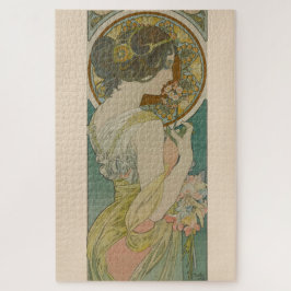 Quebra-cabeça Primrose por Alphonse Mucha (1899)