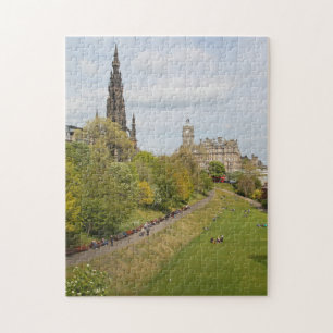 Quebra-cabeça Princes Street Gardens, Edimburgo, Escócia