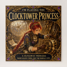 Princesa da Torre do Relógio Heroína Steampunk de