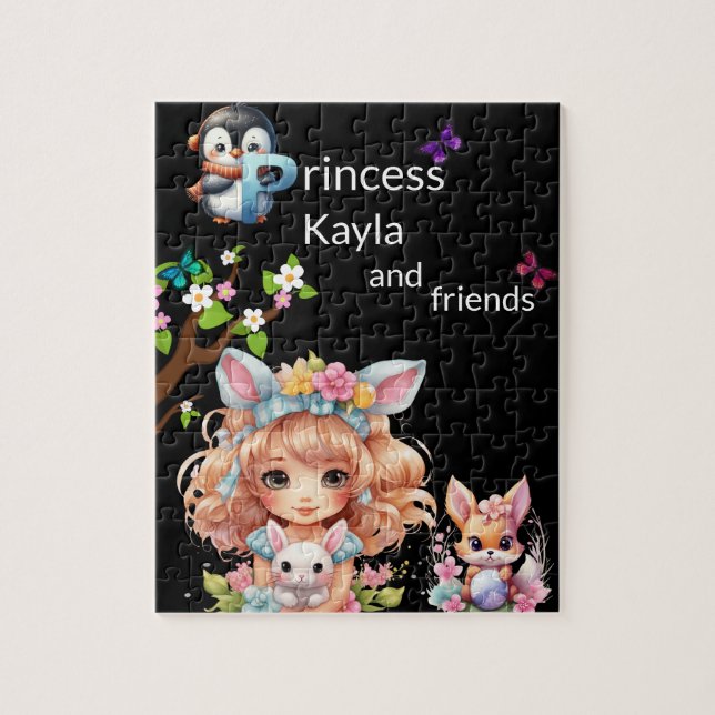 Quebra-cabeça Princesa e amigos (Vertical)