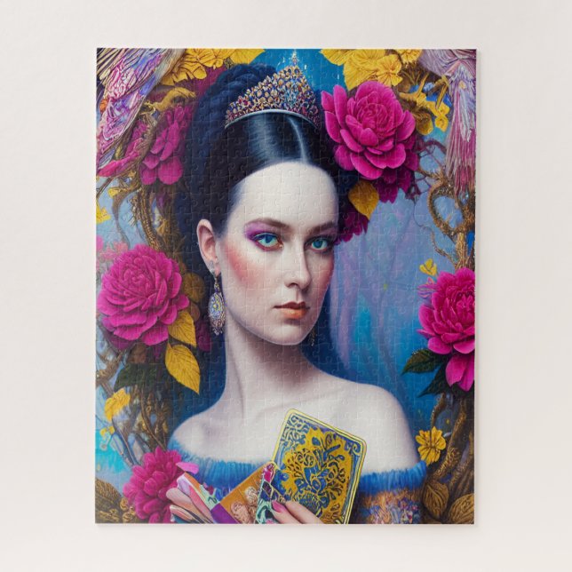 Quebra-cabeça Princesa exibindo sua bolsa (Vertical)