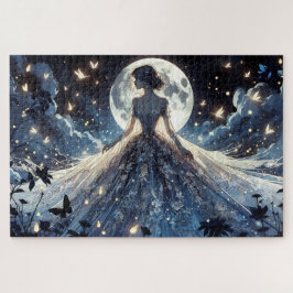 Quebra-cabeça Princesa Fada ao Luar Vestido Celestial