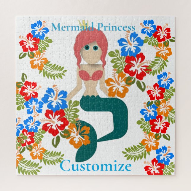 Quebra-cabeça Princesa Sereia Ruiva Thunder_Cove (Vertical)