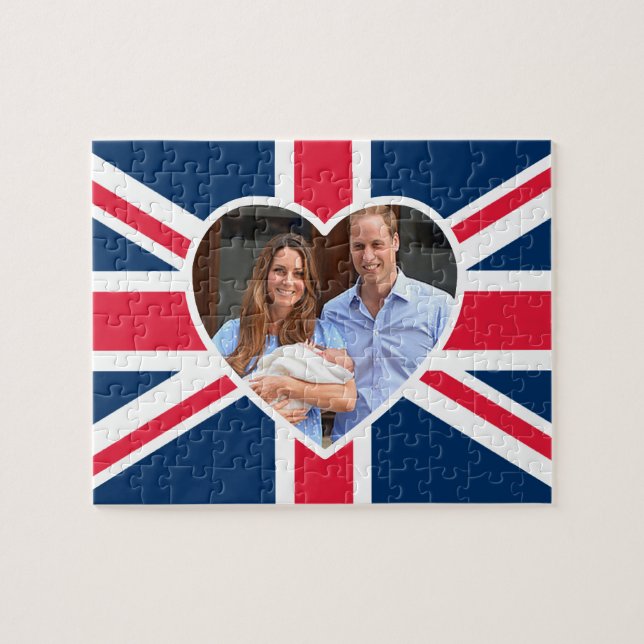 Quebra-cabeça Príncipe George - William & Kate (Horizontal)