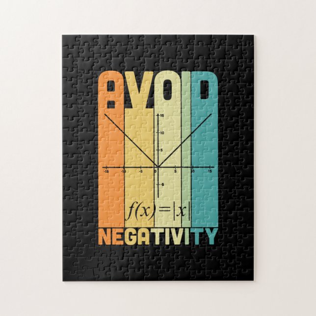 Quebra-cabeça Professor de Matemática Evita Negatividade (Vertical)