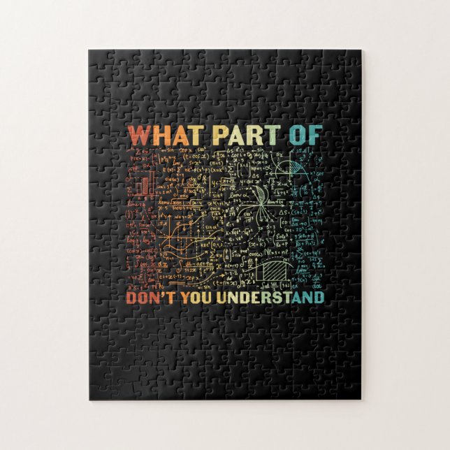 Quebra-cabeça Professor De Matemática Que Parte Da Matemática (Vertical)