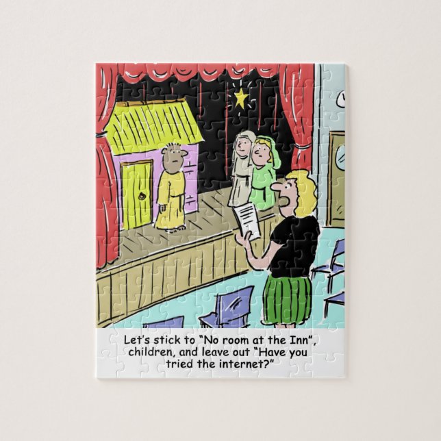 Quebra-cabeça Professor ensaiando desenho animado sobre a nativi (Vertical)