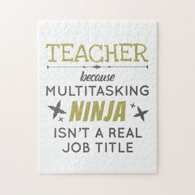Quebra-cabeça Professor porque multitarefa Ninja não é título de (Vertical)